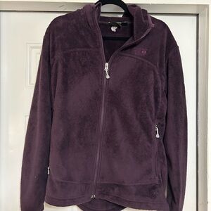 Mountain Hardwear xl women’s Purple Fleece Zip-Up Jacket hoody